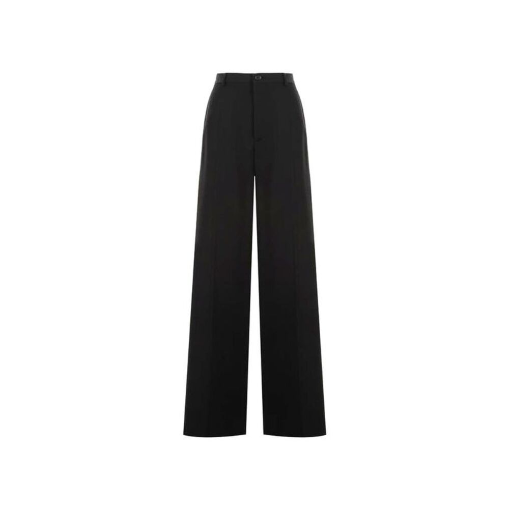 Balenciaga Black Wool Flared Men's Pants